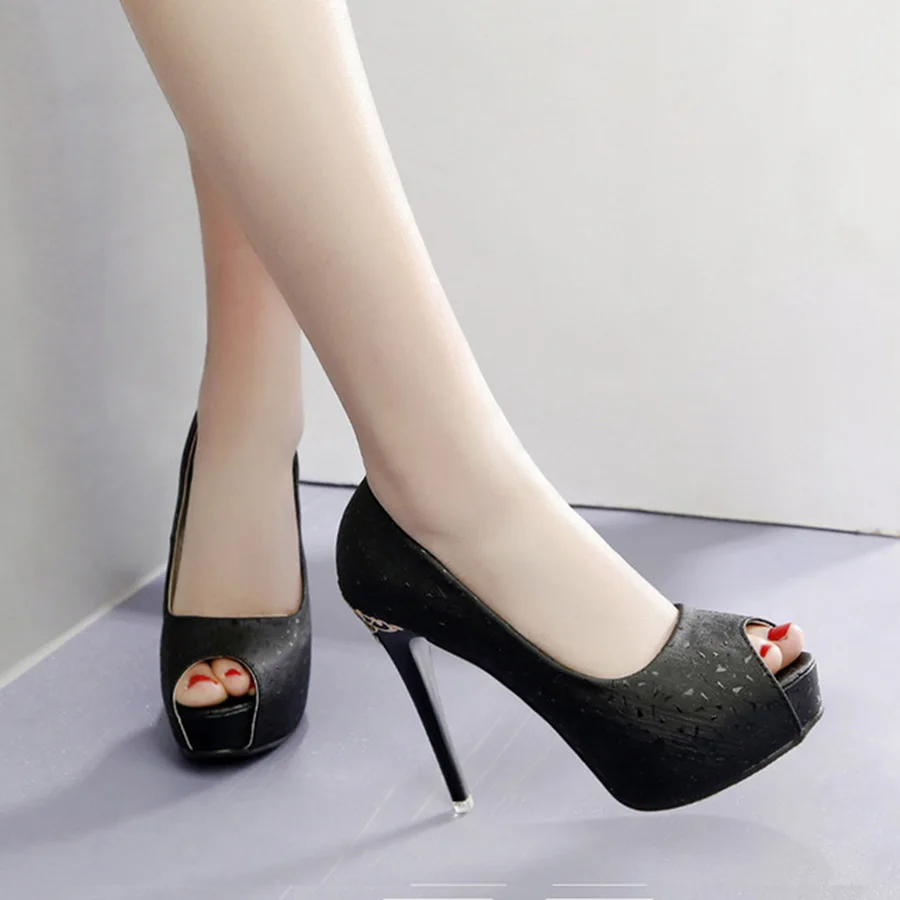 Новая весенняя женская обувь на очень высоком каблуке 12 см в европейском и