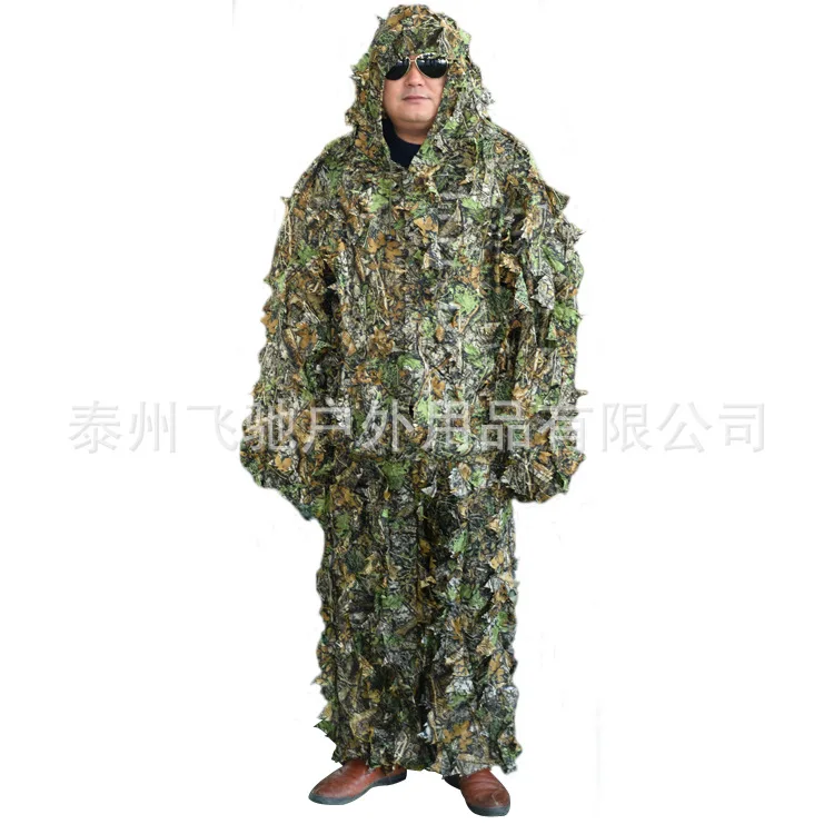 Одежда для охоты новые 3D Кленовый лист бионические маскировочные костюмы