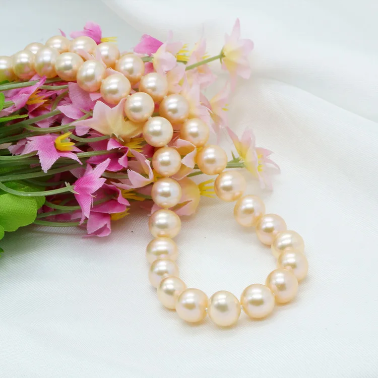 Ожерелье из серебра 925 пробы с натуральным пресноводным жемчугом 9-10 мм |