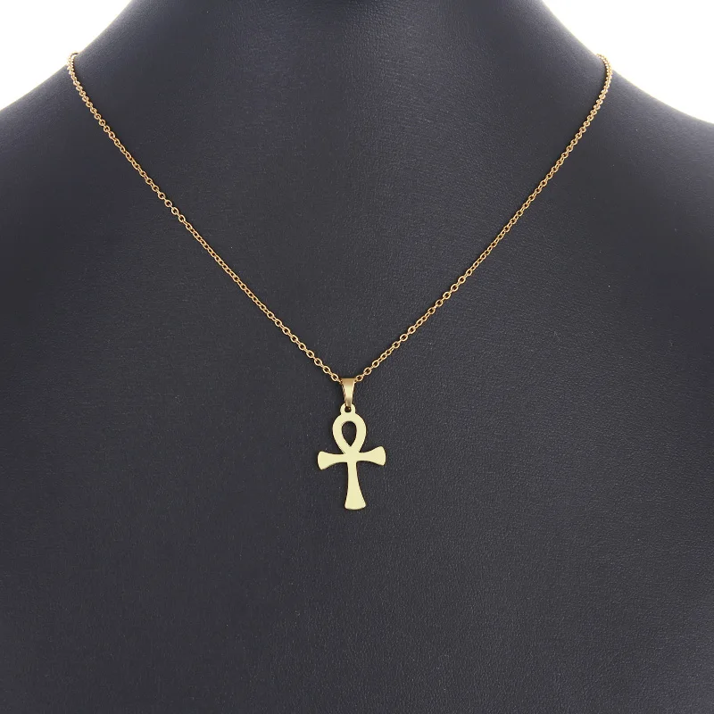 Ожерелье из нержавеющей стали CACANA для женщин мужчин влюбленных с круглым