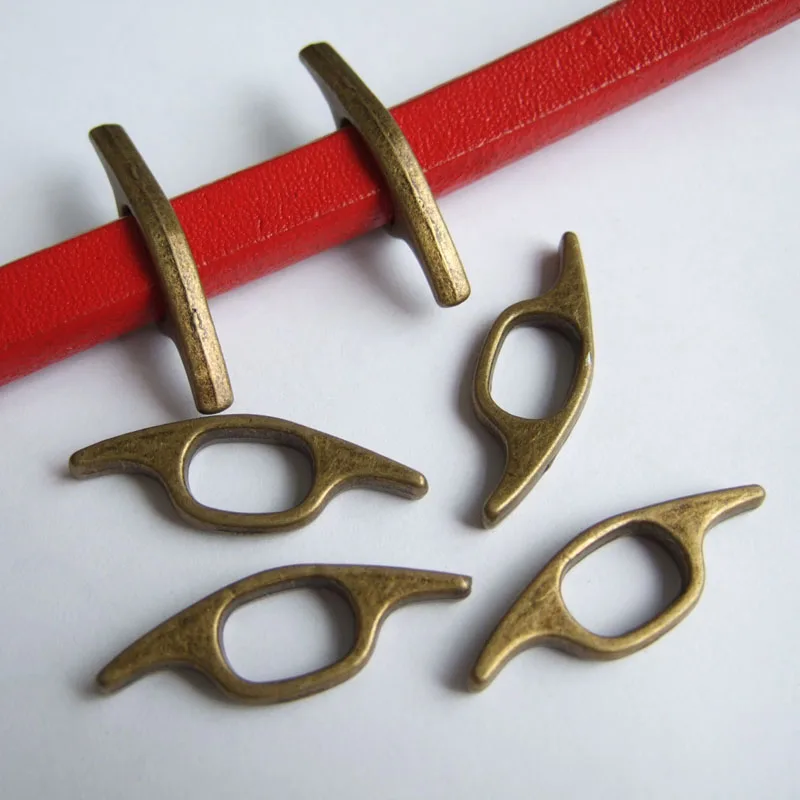 10 шт. гладкая бронзовая распорка для изготовления браслетов х7 мм | Украшения и