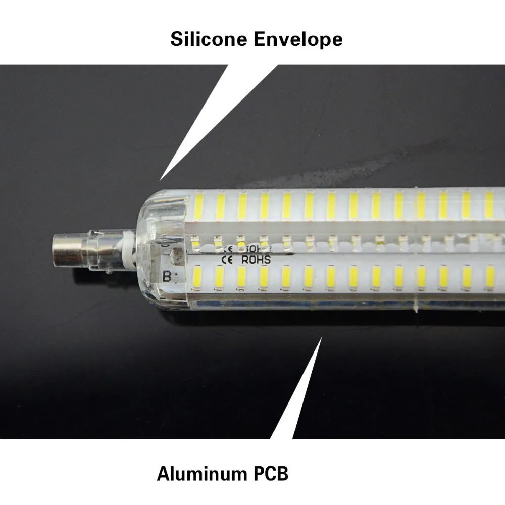 Светодиодная лампа кукуруза Foxanon R7s 78 мм 7 Вт 118 15 110 В переменного тока 220 4014 SMD