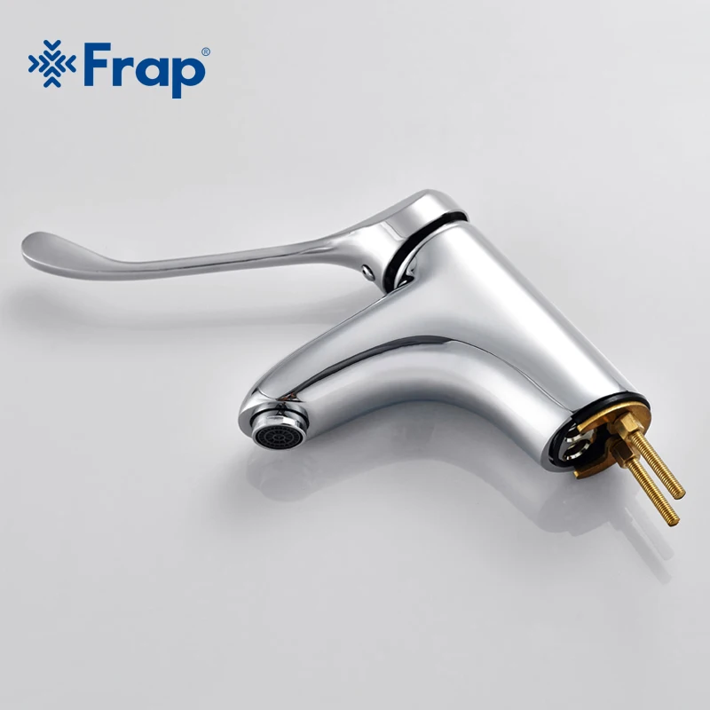 Фото Латунный хромированный смеситель для ванной Frap F1054 с длинной ручкой кран Латунный хромированный смеситель для ванной Frap F1054 с длинной ручкой кран