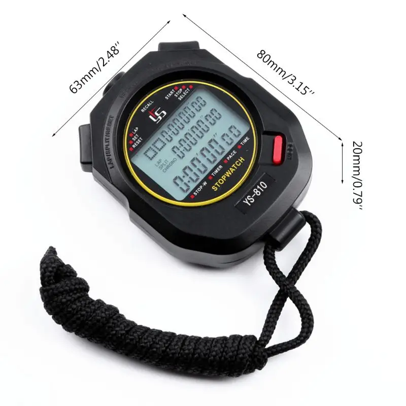 

Professional Handheld Digital Stopwatch Sport Running Training Chronograph Timer