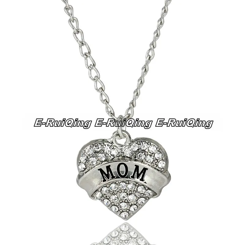 Модное Элегантное ожерелье подвеска очаровательные хрустальные стразы сердце