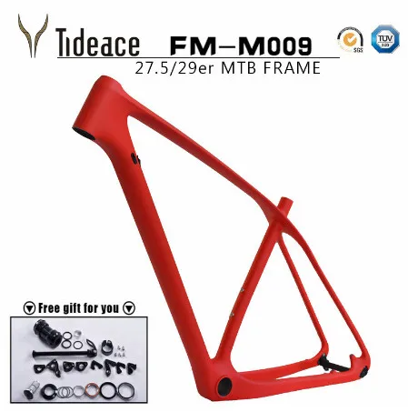 Tideace T800 карбоновая рама mtb 27,5 er/29er mtb карбоновая рама 29 рама карбоновая для горного велосипеда 142*12 или 135*9 мм велосипедная Рама