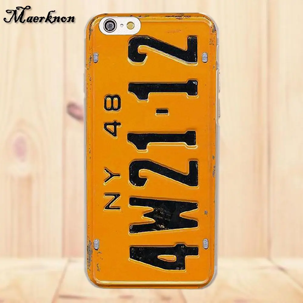 Новая мода номерной знак Лондонский автобус летний автомобиль для Apple iPhone 4 4S 5 5C SE