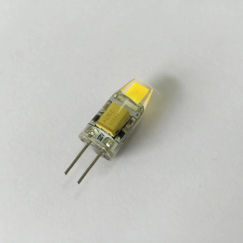 Двухконтактные светодиодные лампы 2 Вт G4 0705 COB 300-350LM AC/DC10V-20V теплый белый или