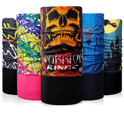 Мужской и Женский Зимний хип-хоп Тюрбан походный шарф флисовый мягкий утепленный