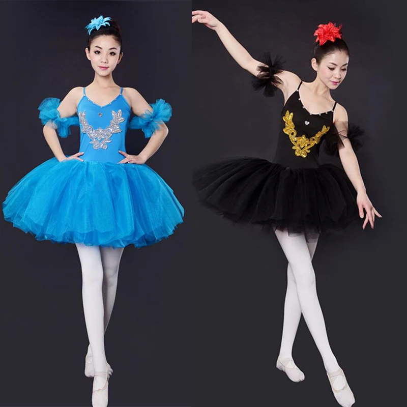 Горячая Распродажа синяя красная черная профессиональная юбка пачка для