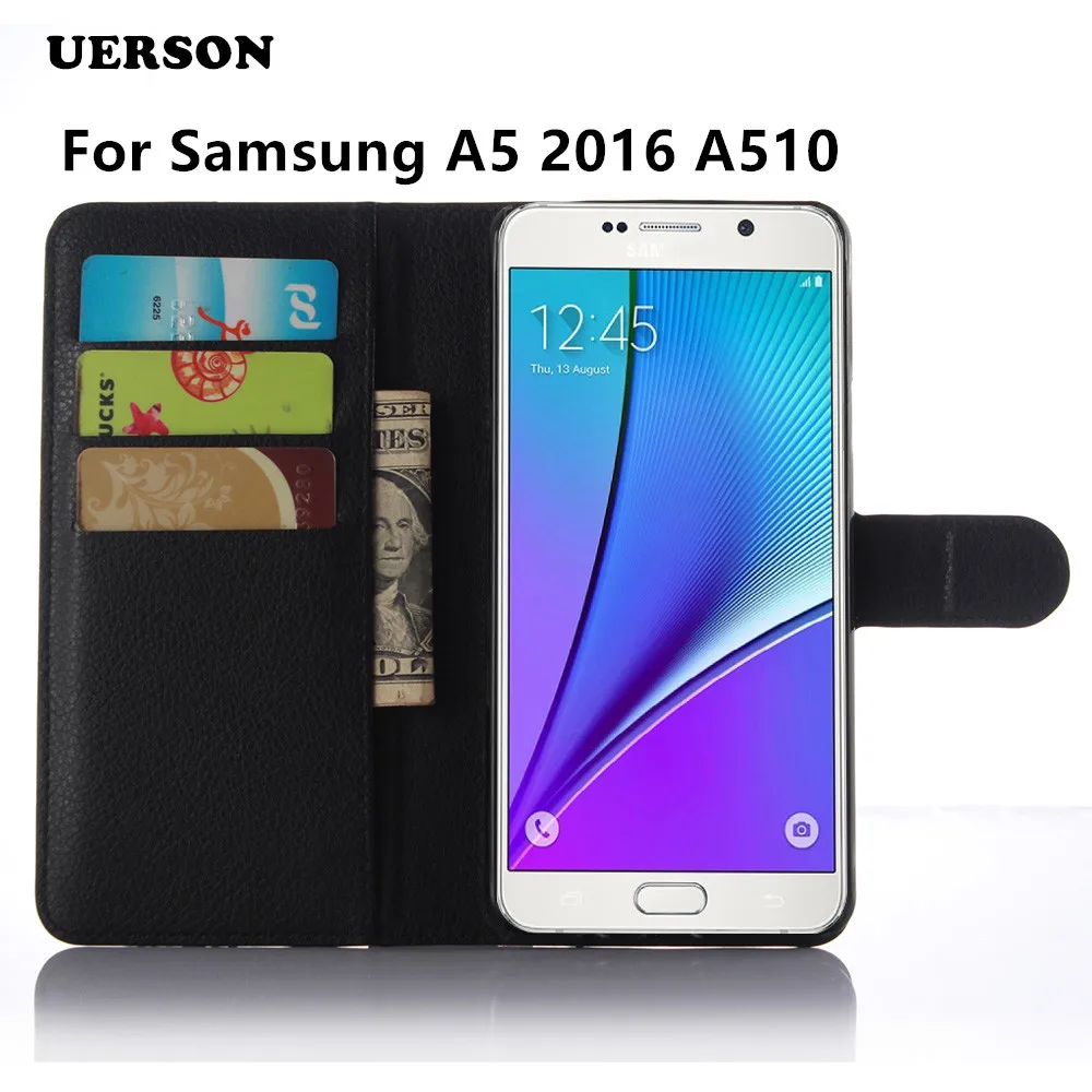 Чехол для Samsung A5 2016 кожаный чехол бумажник телефона Capinha Capas Galaxy A510 A510F с откидной