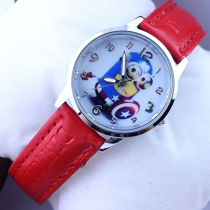 Популярные Детские Кварцевые часы с изображением героев мультфильмов Бог папа