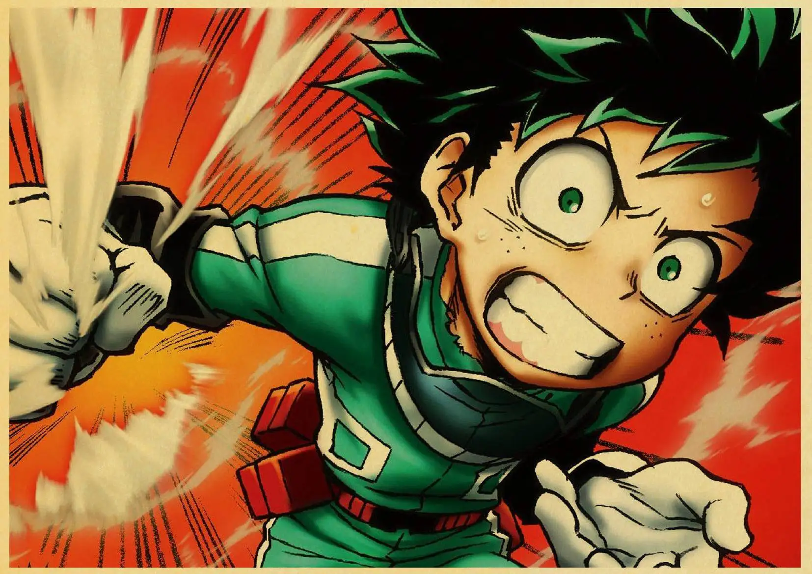 Японский мультфильм аниме My Hero Academy Midoriya izku винтажный бумажный плакат настенная живопись украшение дома 42X30 см 30X21 см - Цвет: T003