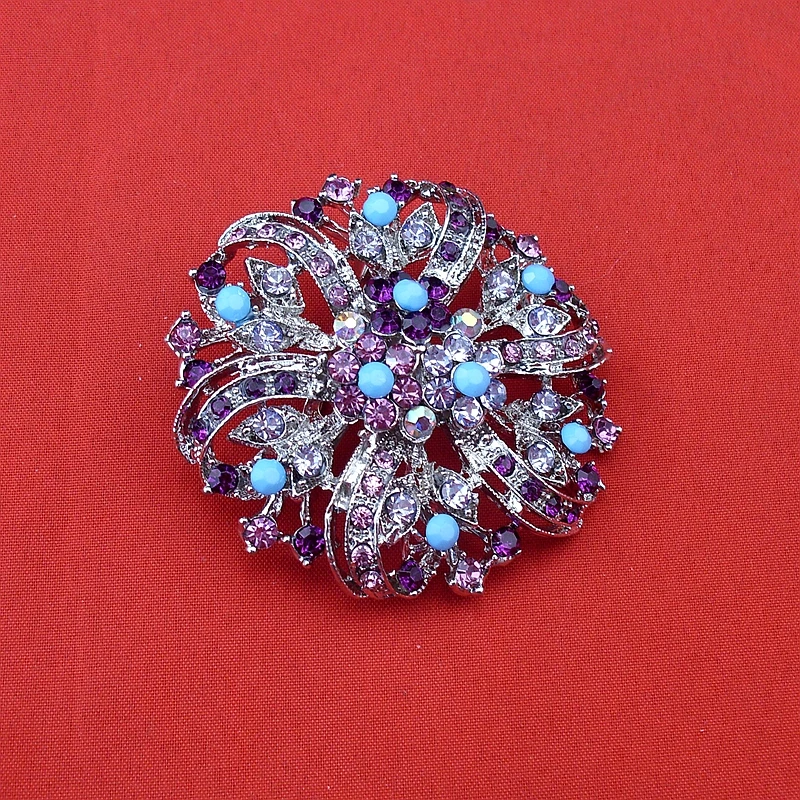 Новая круглая винтажная родиевая разноцветная женская свадебная Элегантная