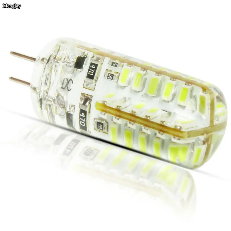 1 шт./лот G4 48 СВЕТОДИОДНАЯ Лампа DC 2V 6W Светодиодная лампа 3014SMD светодиодная
