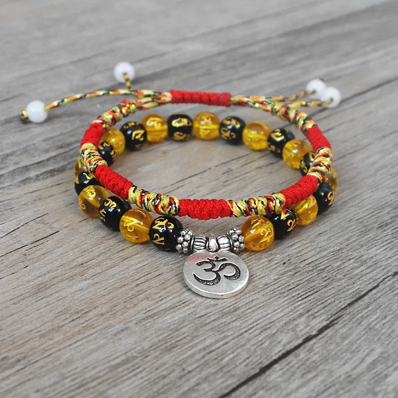 2 шт./компл. женские и мужские чакры Будда ОМ мантра молитва Ги Йомала бриллианты