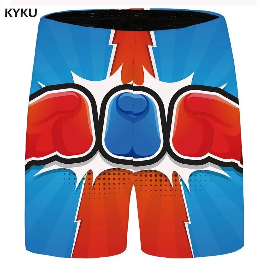 Mens Shorts 14 Бренд KYKU, радужные короткие мужские Разноцветные пляжные шорты, летние клетчатые красивые повседневные шорты Карго, крутые мужские шорты с аниме, новинка - Цвет: Mens Shorts 14