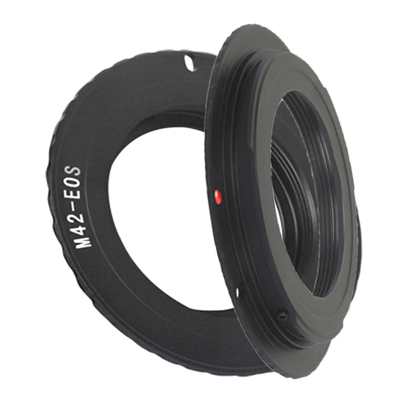 Foleto M42 Lens Adapter AF Confirming Ring to for canon M42-EOS Mount With 3.0 Chip 500D 600D 40d 50D 60D 5D2  Black Silver images - 6