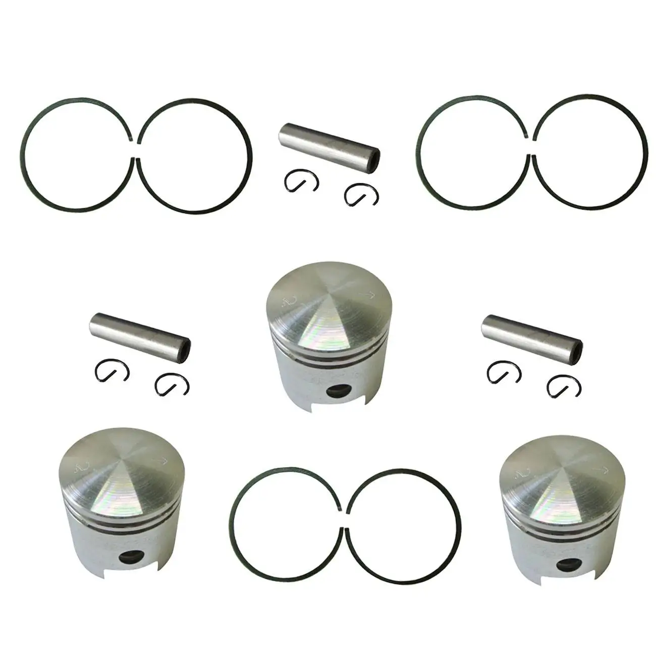 6xpiston Ring 3xpiston 3xpin подходит для 49/66/80cc 2-тактный моторизованный велосипед |