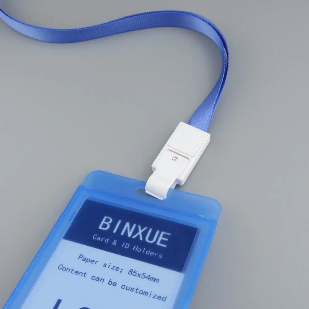 BINXUE карточка сотрудников Крышка карты прозрачный двойной вид Жесткий ID