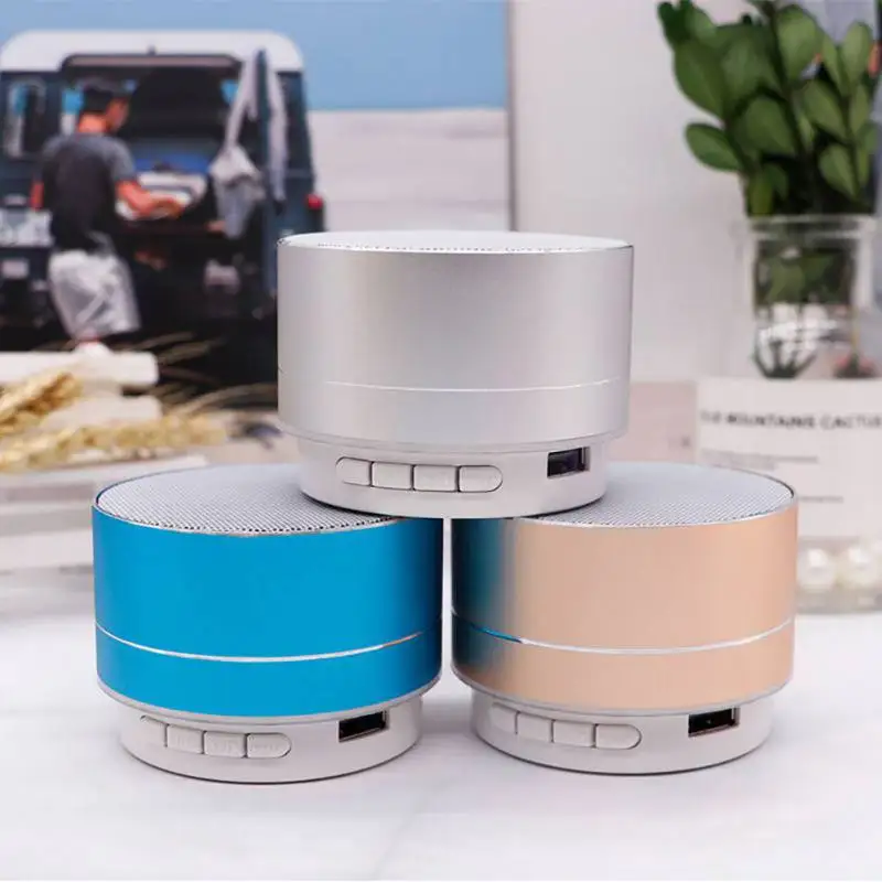 Красочное освещение 360 градусов стерео объемный звук Поддержка USB TF карта динамик s портативный мини металлический беспроводной Bluetooth динамик