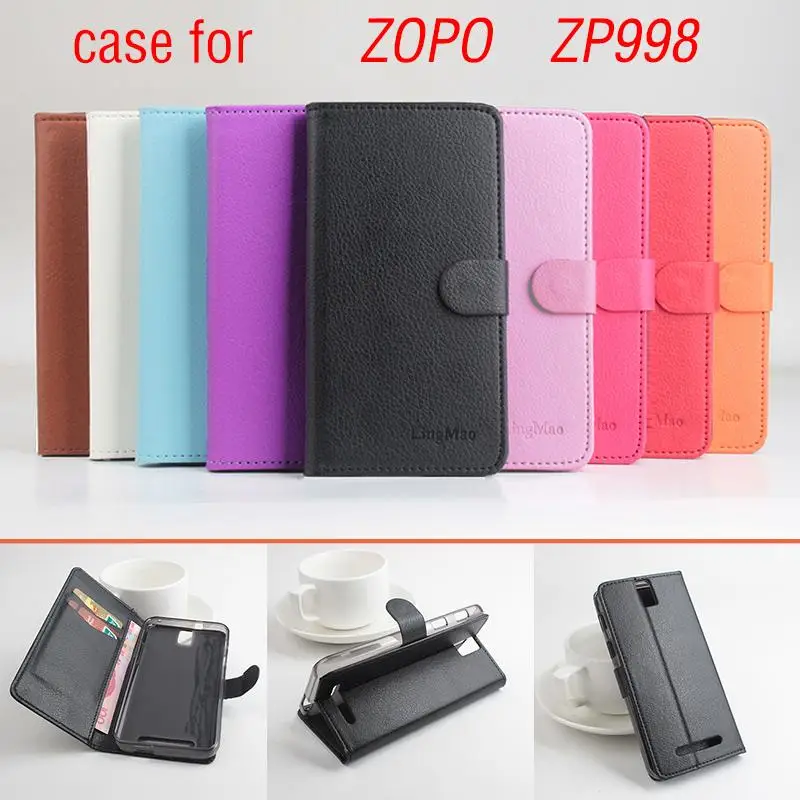 Кожаный флип-чехол для ZOPO ZP998 ZP999 роскошный брендовый винтажный кошелек с