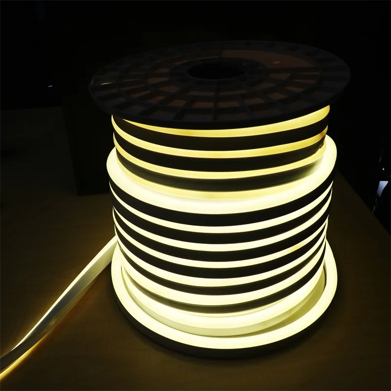 Светодиодная гибкая ленсветильник 220 В 110 SMD 5050 LED Неоновая Гибкая трубка 80