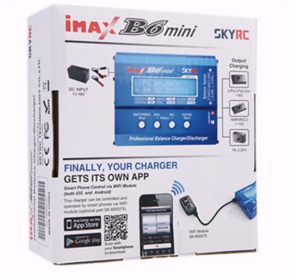 Балансирующее зарядное устройство SKYRC Mini Imax B6 60 Вт профессиональное для игрушек