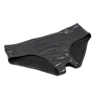 Женские Трусы-стринги из лакированной кожи с открытой промежностью, цвет в ассортименте