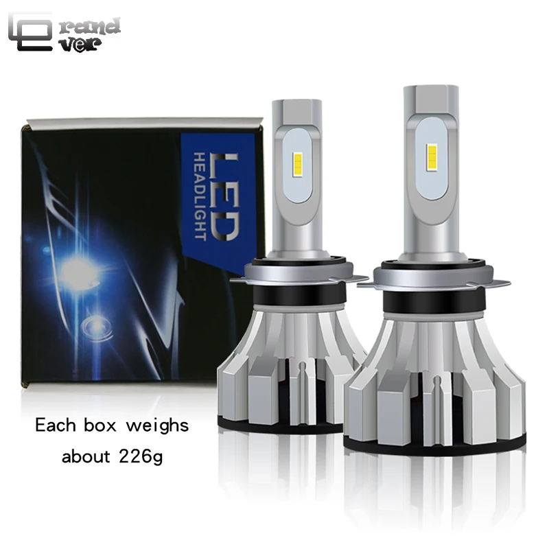 2 шт. Автомобильные фары H7 LED H4 H1 H3 H11 Противотуманные Фары H8 9005 HB3 9006 HB4 72 Вт 8000LM для