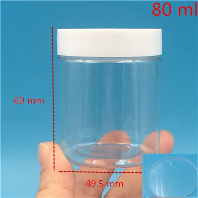 80ml inner lid 50pcs 50 шт./партия прозрачная пластиковая бутылка маленькая банка крем контейнер для специй банка Запчасти для хранения с уплотнительной наклейкой 47 мм Открытие - Цвет: 80ml inner lid 50pcs