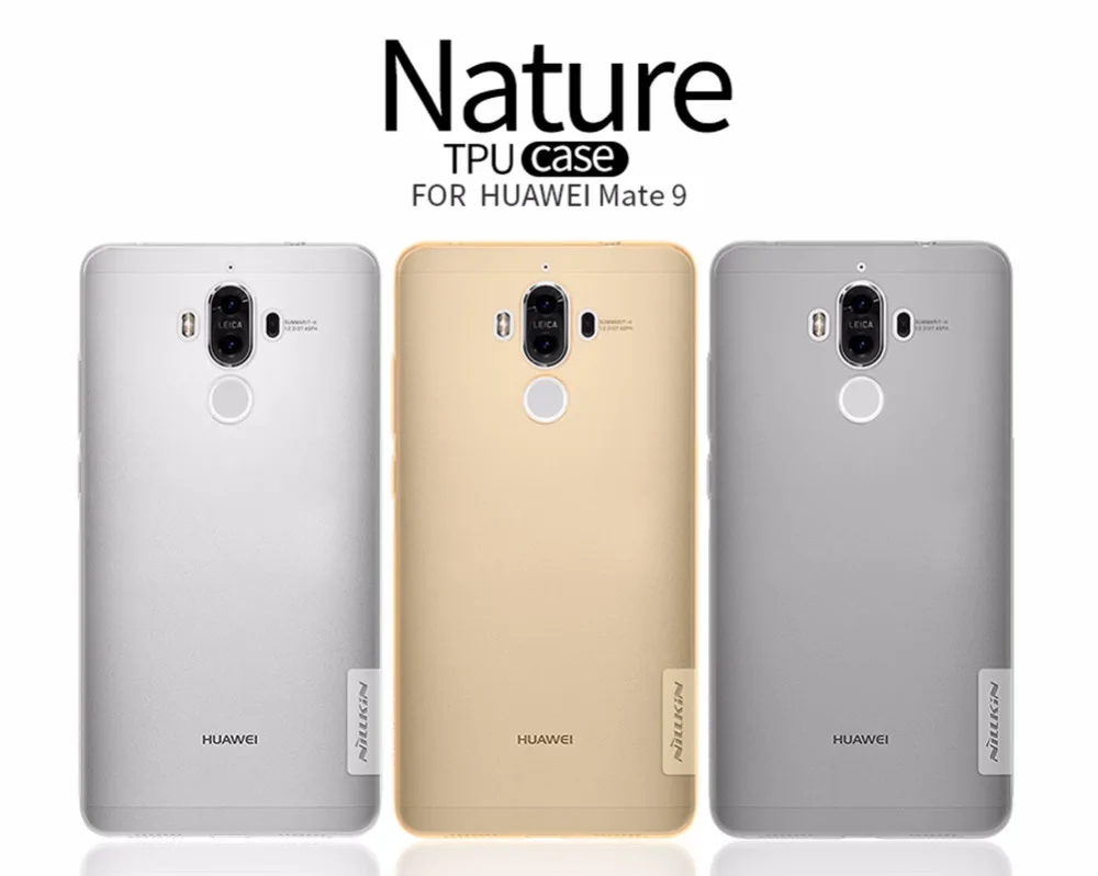 Тпу case Для HUAWEI Mate 9 Nillkin природа Прозрачный Ясно Мягкий силикон ТПУ Protector cover для
