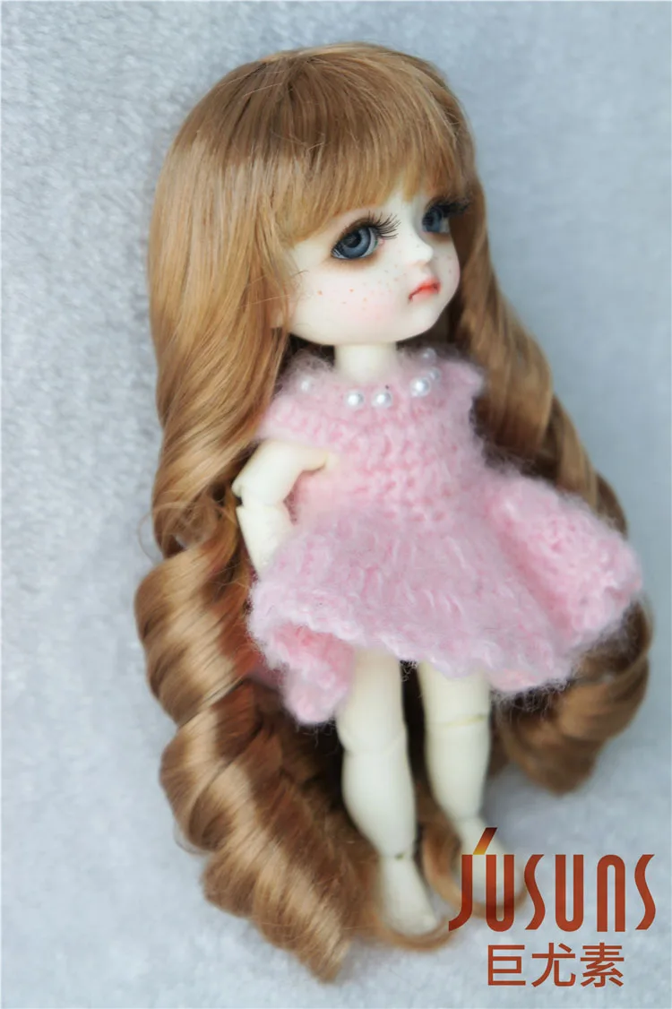 JD153 1/8 симпатичный курчавый bjd Размер куклы парики 5 6 дюймов Горячие волосы BJD