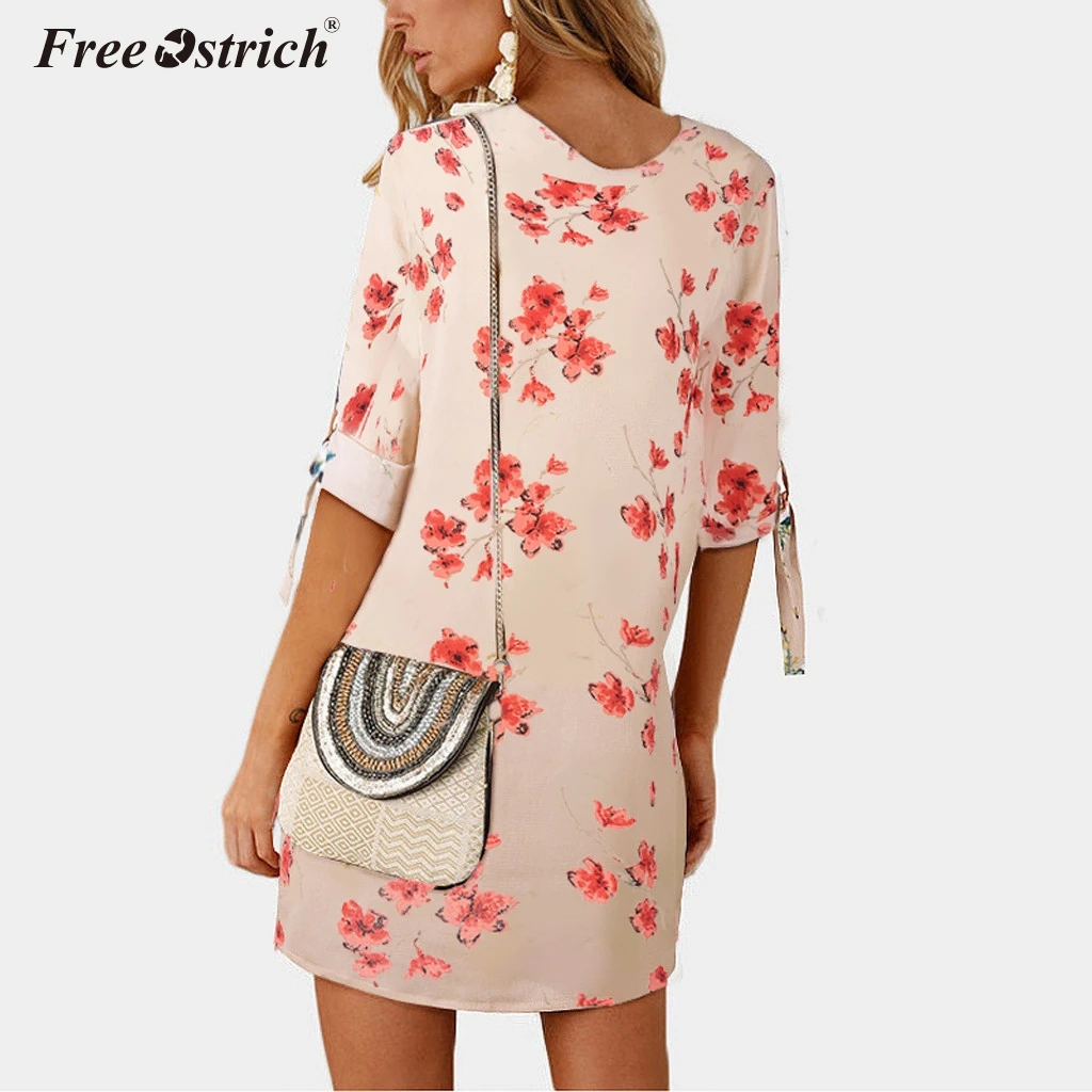 Женское классическое платье трапеция Free Ostrich свободное офисное с коротким