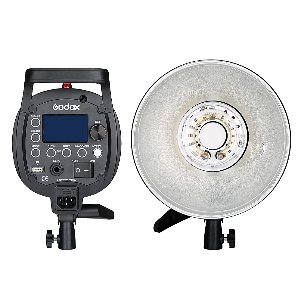 Высокоскоростной стробоскоп Godox QT400II 400WS GN65 1/8000s со встроенной беспроводной