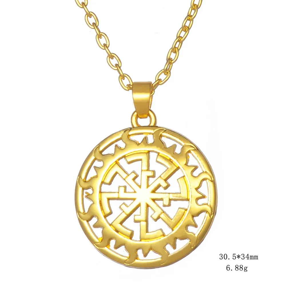 Teamer Adjustable Link Chain Sun Talisman Pendant Necklace Silver Color Round Power Amulet Jewelry for Woman/Man /Friends | Украшения и