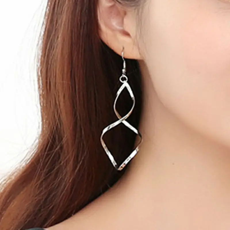 Новинка 2020 г. модные серьги капли серебряного цвета для женщин ювелирные изделия