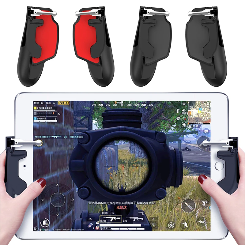 1 пара PUBG Мобильная ручка простой контроллер Инструмент аксессуары геймпад Эргономичный для планшета ipad противоскользящая Кнопка Aim мобильный триггер