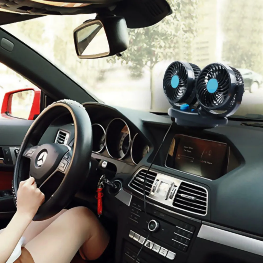 Автомобильный вентилятор с сигаретой 12 В/24 В двойная головка охлаждение