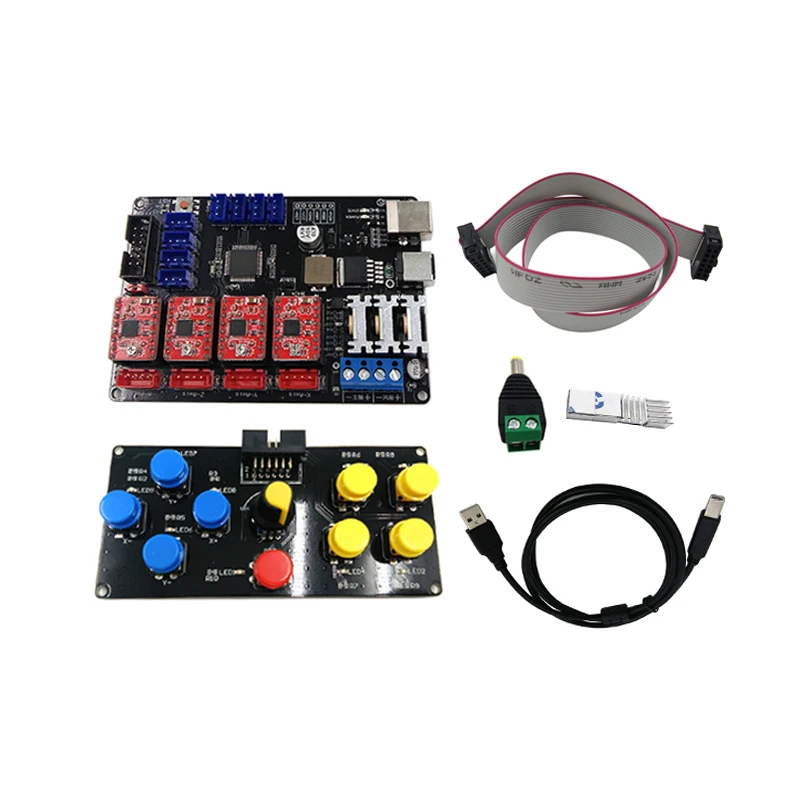 CNC USB управление Лер 4 оси лазерная гравировка машина панель управления для DIY лазерный гравер машина материнская плата