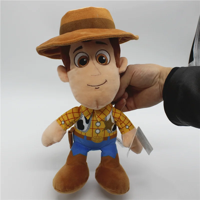 woody 30cm 1 шт из мультфильма «История игрушек»: Вуди, с рисунком Базза Лайтера одежда для улицы; мягкая игрушка клубничный медведь яблочко Alien Рекс Динозавр, игрушка супер мягкие игрушки для детей Brinquedos - Цвет: woody 30cm