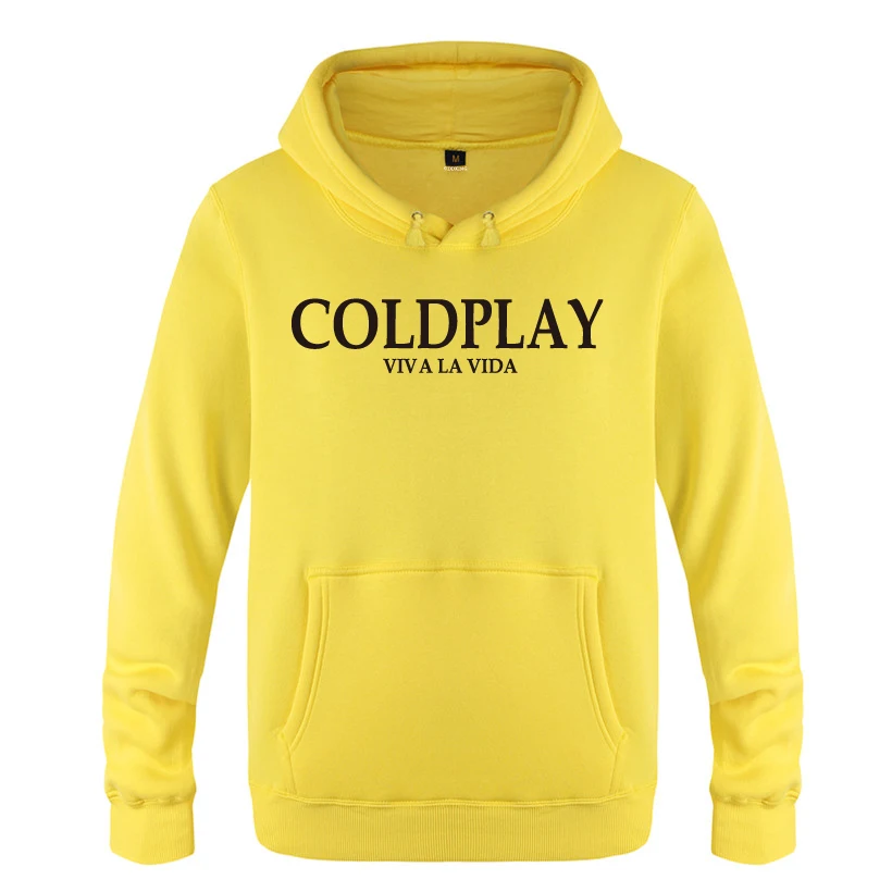 Свитшот Viva la vida - COLD PLAY Coldplay мужской рок 2018 Мужской флисовый пуловер с капюшоном