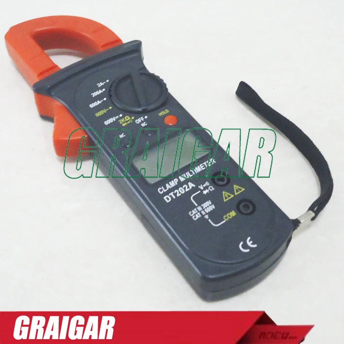 DT202A мультиметр Цифровой токоизмеритель напряжения цифровой электрический