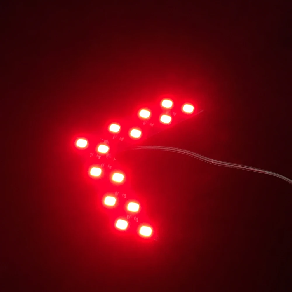 2 шт. 14 SMD светодиодный индикатор со стрелкой для зеркала заднего вида светильник