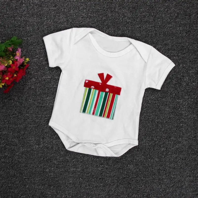 2017 Hot Sale Christmas Newborn Baby Boy Girl Clothes Romper Bodysuit Leg Warmer Outfits Y1014 BFOF | Детская одежда и обувь