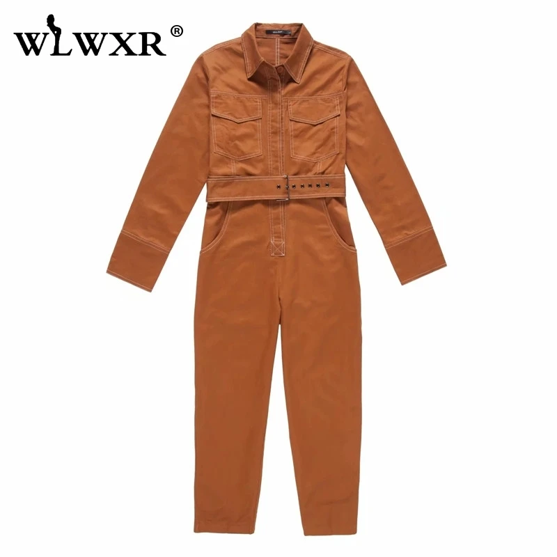 WLWXR уличный сексуальный джинсовый комбинезон для женщин с длинным рукавом и