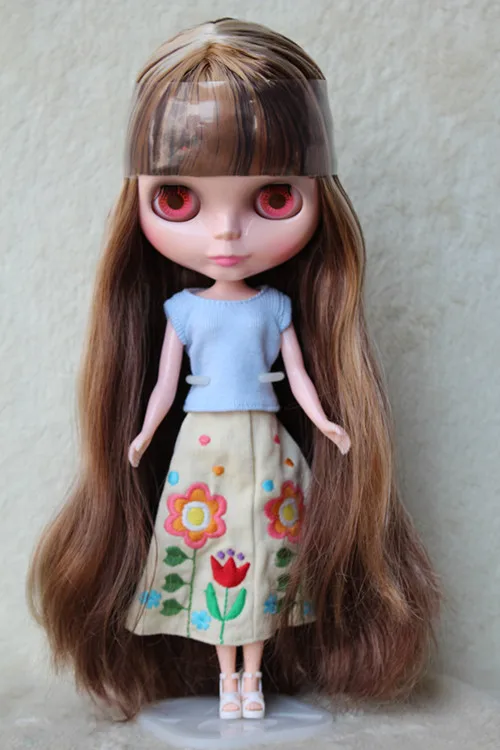 Кукла Blyth коричневый светильник смешанные волосы 30 см обычная телесная кукла