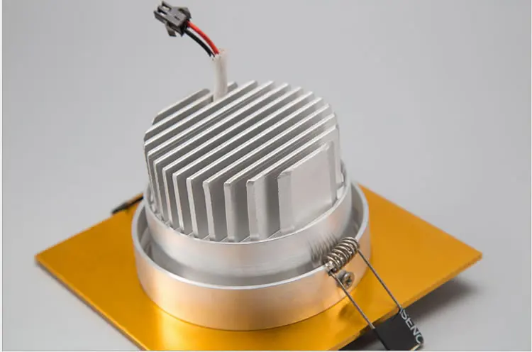 1 шт. высокомощный алюминиевый светодиодный потолочный светильник cob с