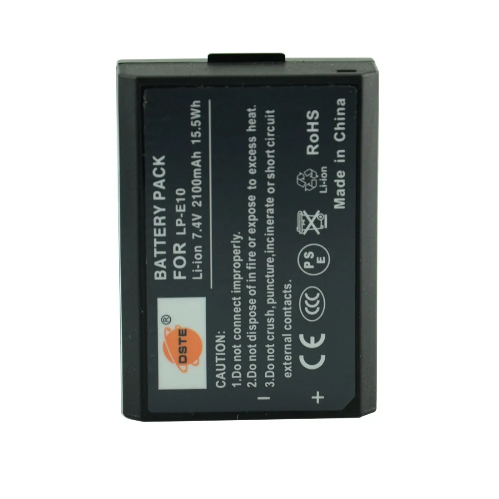DSTE LP-E10 LP E10 LP-E10 Камера Батарея для Canon 1100D 1200D 1300D Rebel T3 T5 поцелуй X50 X70