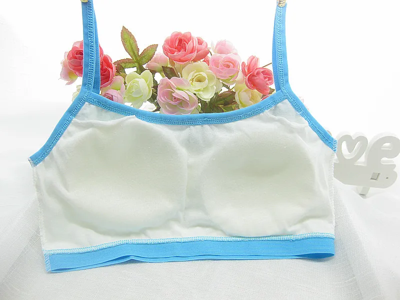 Детский хлопковый бюстгальтер без косточек удобное нижнее белье для девочек 2019 |